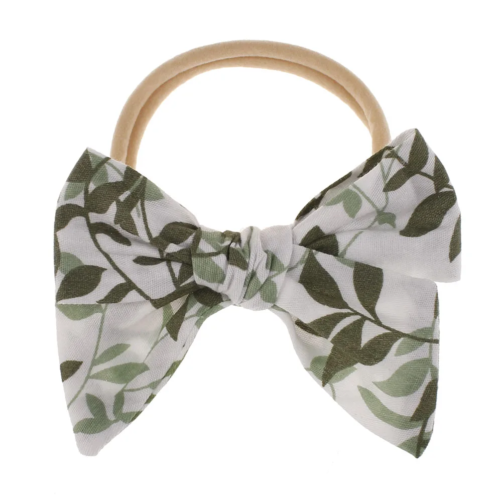 Baby Girl HeadbandD1 Нейлоновая повязка на голову для волос, аксессуары для волос, Детская повязка на голову, бандо, Bebe Fille, повязки на голову для маленьких девочек, детская чалма, банты - Цвет: Baby Girl HeadbandD1