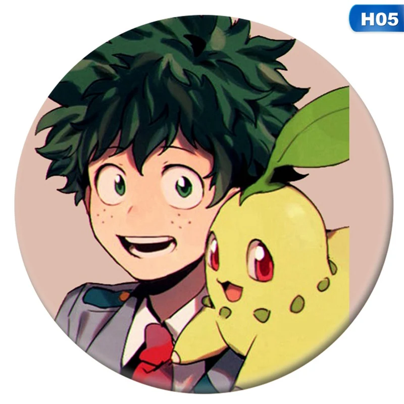 1 шт. аниме мой герой Academy значок косплея мультфильм Boku No Hero Academy брошь на булавке коллекция izku сумки Значки для рюкзаков