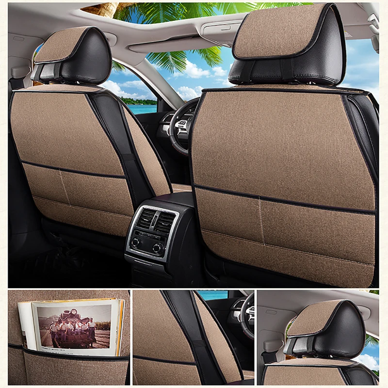 

kalaisike universal Flax car seat covers for Lincoln all models MKS MKZ MKC MKX car styling auto accessories