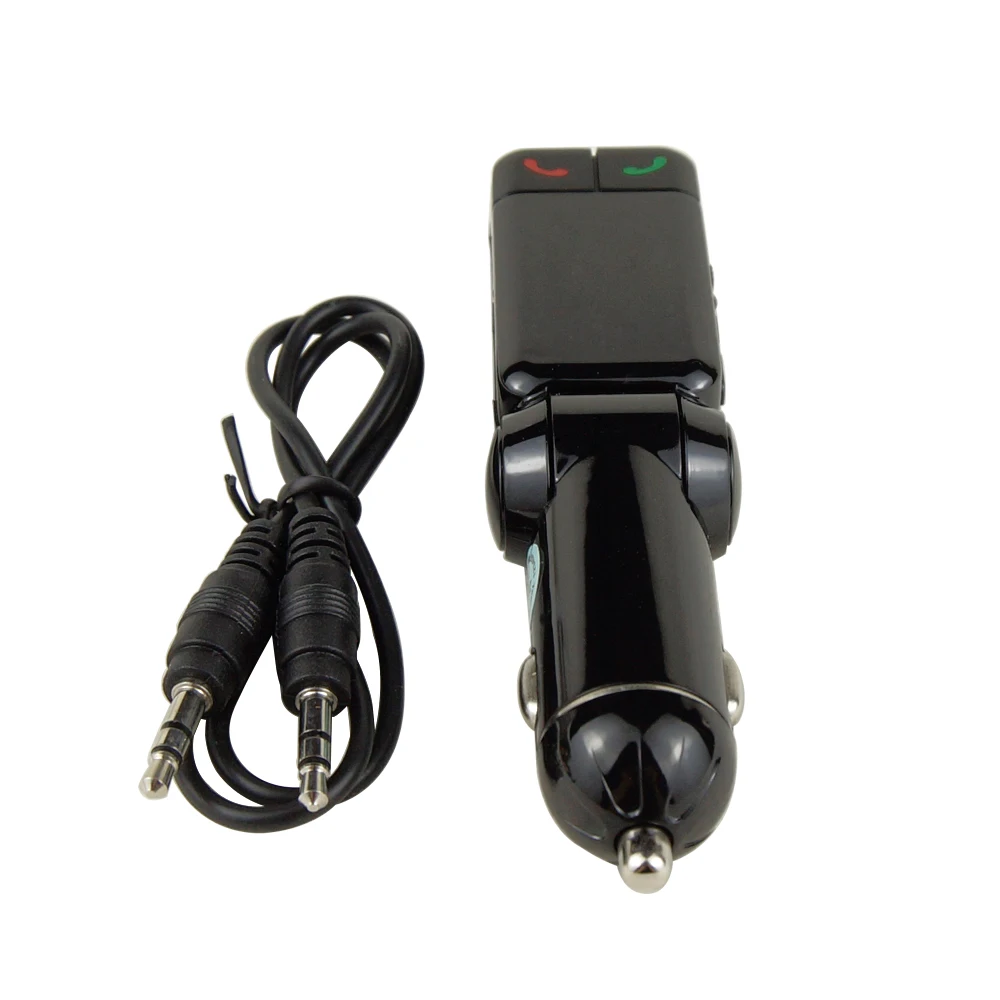 Perlinta Bluetooth car Charger adapter HandsFree Car Kit with 2USB Port and LCD Display for Mp3 MP4 Mobile | Электроника