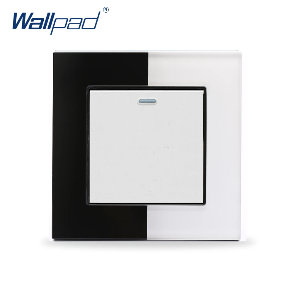 Новинка 1 клавиша способ Wallpad хрустальное стекло 110-250 в стандарт ес и