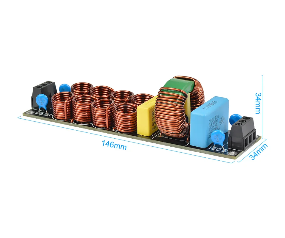 AIYIMA 4400 Вт EMI 20A высокочастотный сетевой фильтр источник питания собранная плата для усилителя динамика