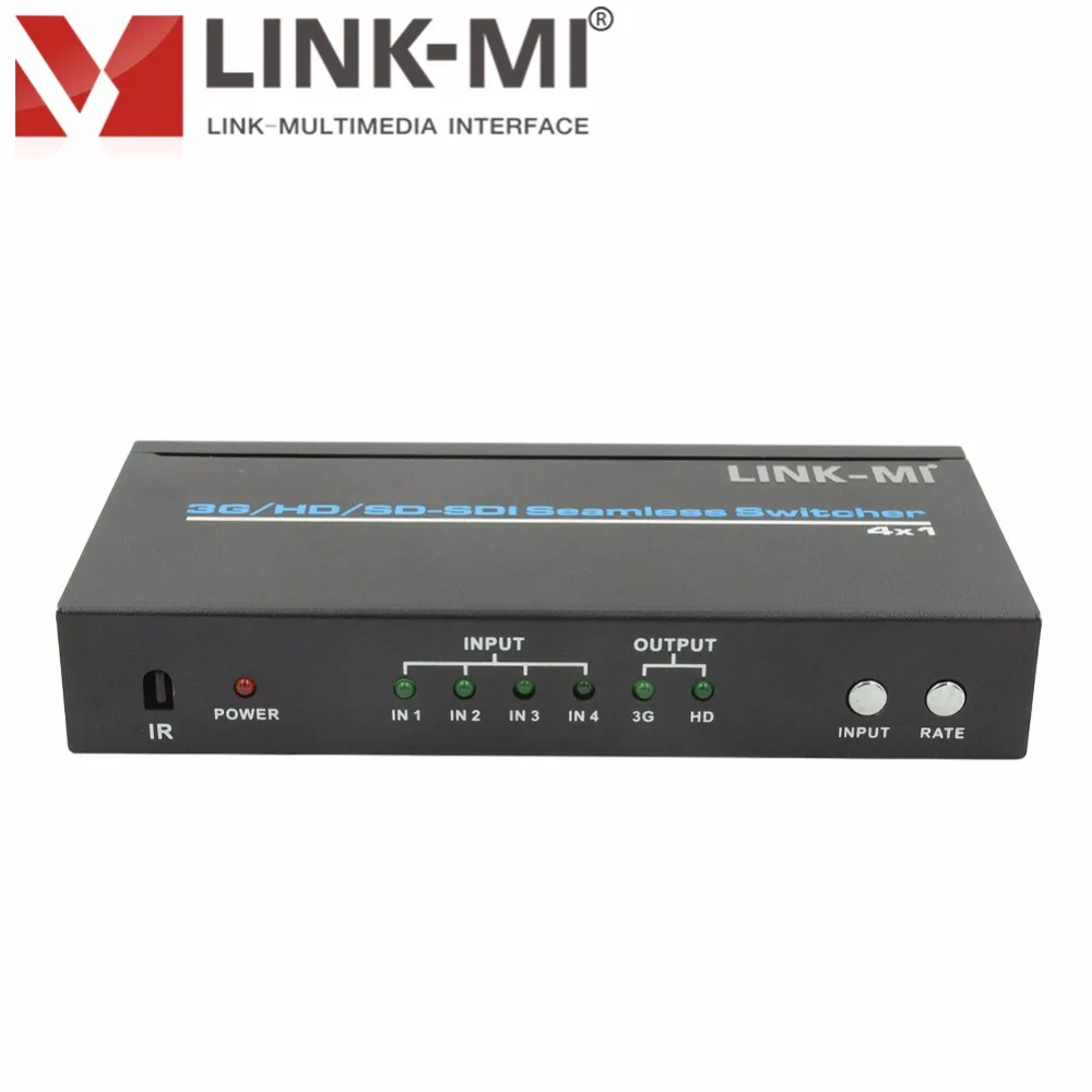 LINK MI S401 SDI/HD SDI/3G SDI бесшовный коммутатор 4x1 преобразователь последовательный