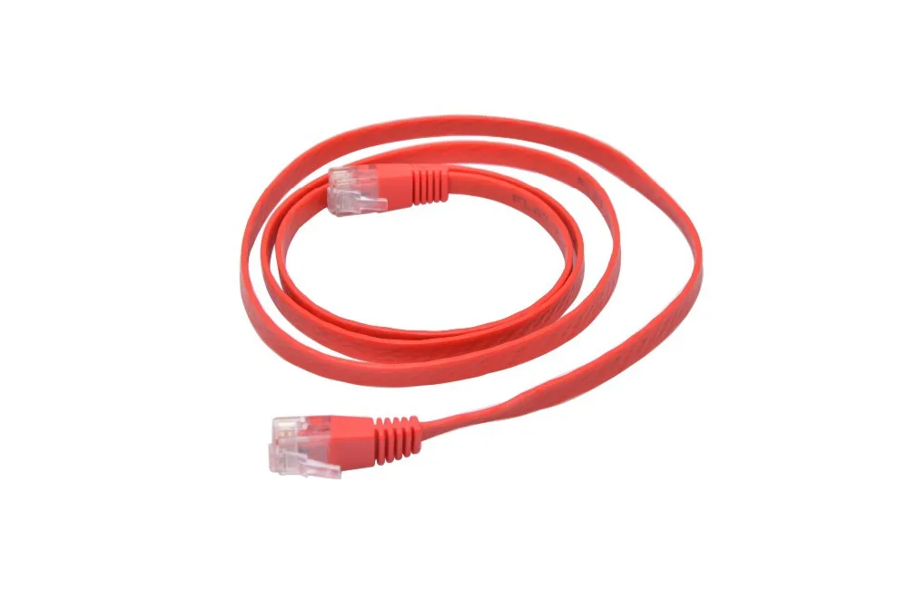 1 м высокая скорость под ковром Плоский CAT6 Ethernet кабель прошел Fluke Lan Сетевой