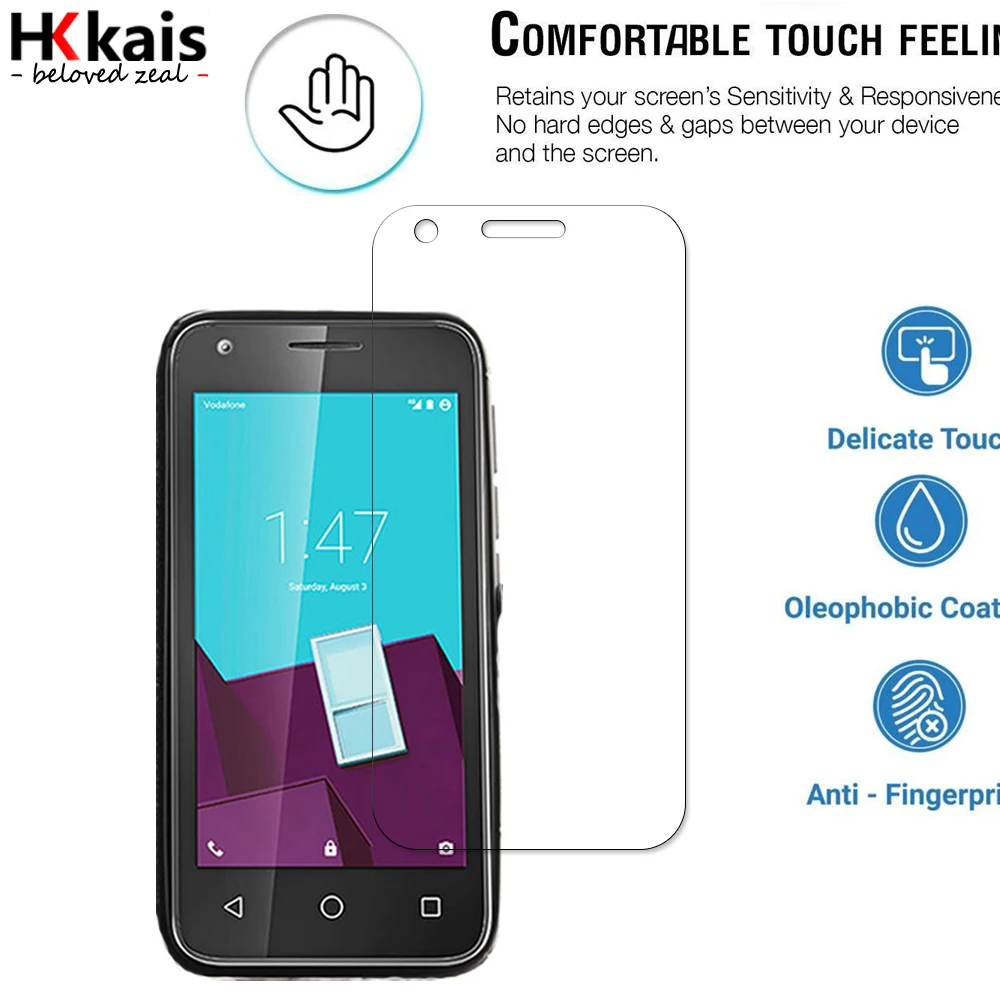 HKKAIS закаленное стекло для Vodafone Smart e8 протектор экрана защитное стекло|Защитные