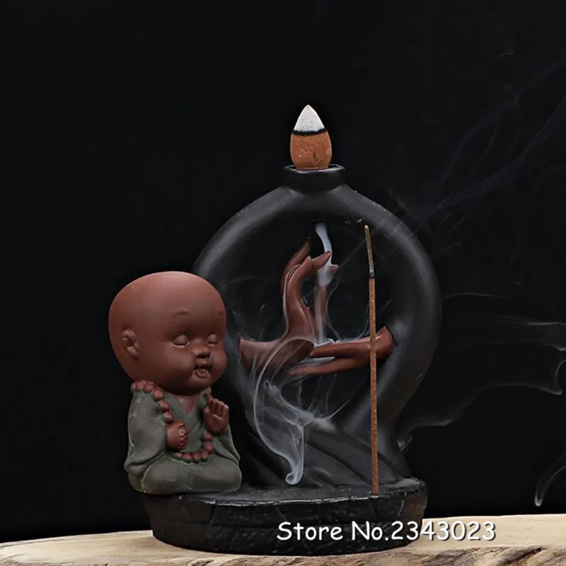 Креативный подарок маленький монах Будда задняя башня благовония