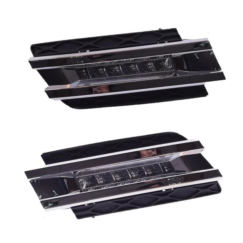 QINYI 1 комплект для Mercedes Benz X164 GL320 GL350 GL450 2006 2007 2009 светодиодный DRL Габаритные огни с ABS
