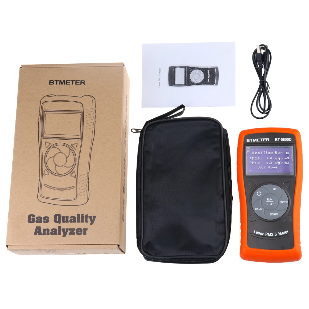 

BTMETER BT-5800D Air Particulate Meter PM2.5 PM10 Monitor Meter Particulate Matter Detector,Detector Meter Air Quality Monitor