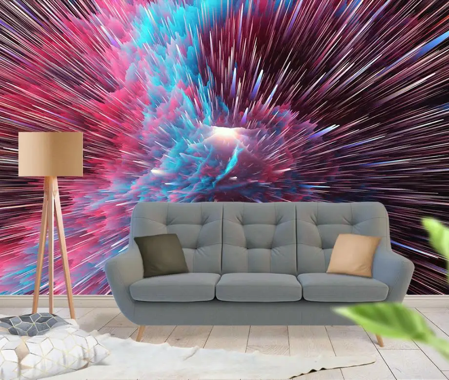 Пользовательские обои для стен красочные абстракции детской спальни гостиной