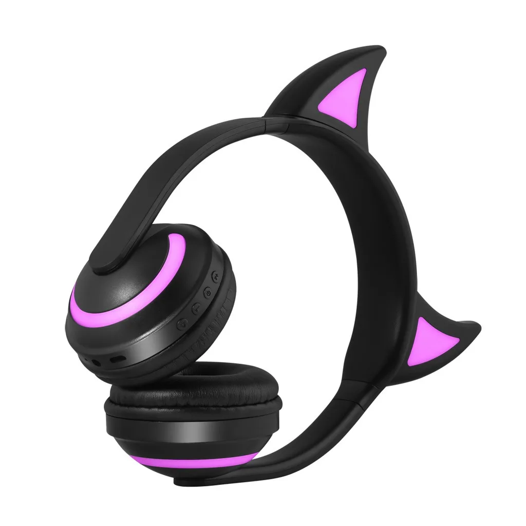 Seven color светодиодный стереонаушники с подсветкой Little devil Bluetooth-гарнитура