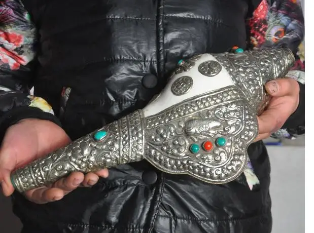 Декоративная ручная работа из непалы Тибета старое серебро буддизма