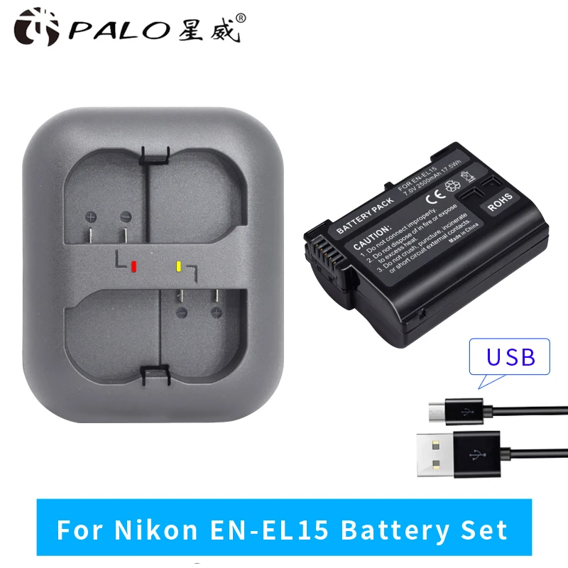

EN-EL15 ENEL15 EN EL15 Аккумулятор и зарядное устройство для Nikon D7000 D7100 D800 D800E D600 D610 D810 D500 D7200 V1