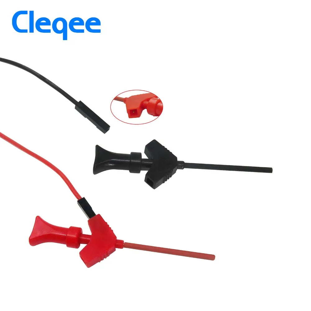 Cleqee P1511B 2 мм штекер к внутренней пружине тестовый Крюк щуп AWG комплект