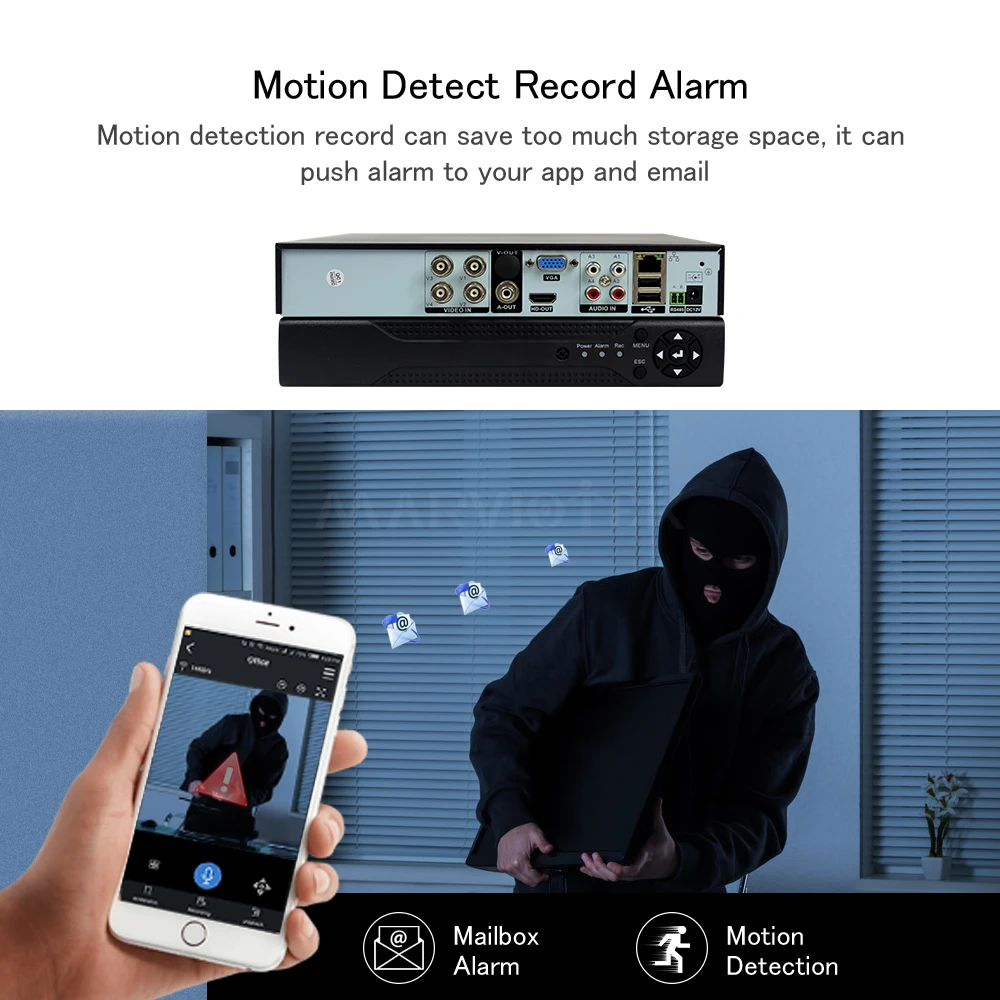 4CH AHD/TVI/CVI/CVBS/IP цифровой видеорегистратор Мини DVR HVR NVR 1080нh AHD поддержка cctv