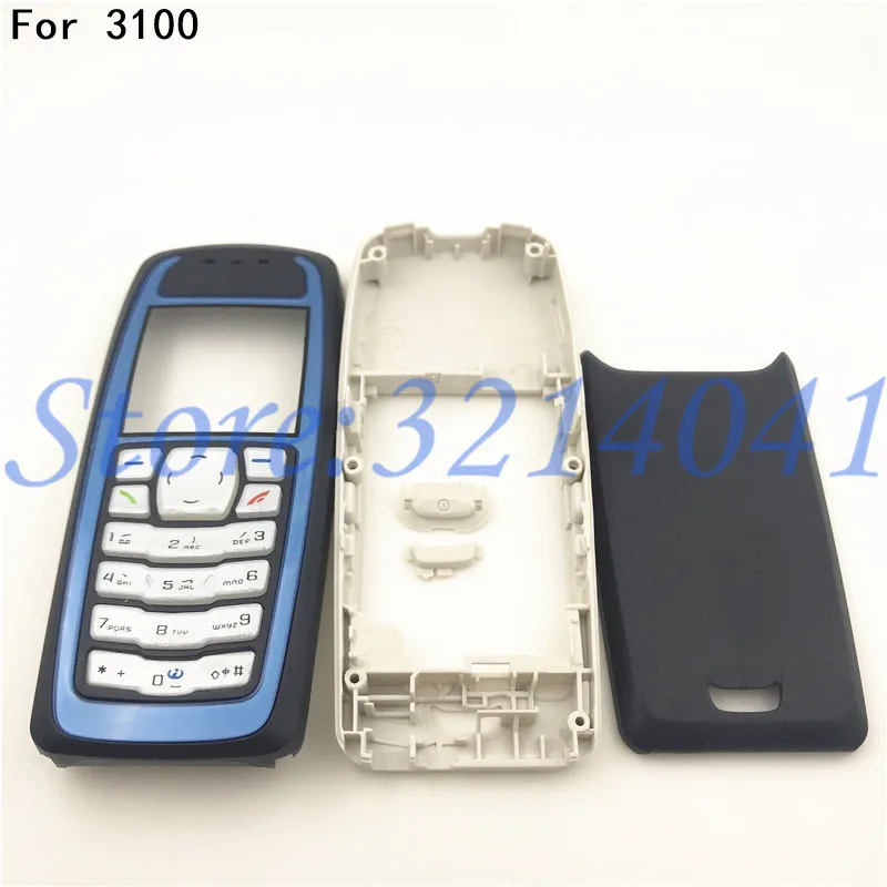 Чехол с полным покрытием корпуса для Nokia 3100 передняя рамка + Крышка батарейного