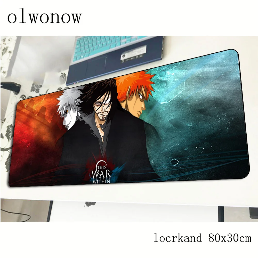 BLEACH Коврик для мыши 80x30 см Модный игровой коврик большой геймер HD с узором