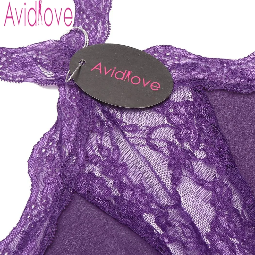 Avidlove Сексуальное нижнее Белье для сна женское Неглиже Ночная сорочка кружевное
