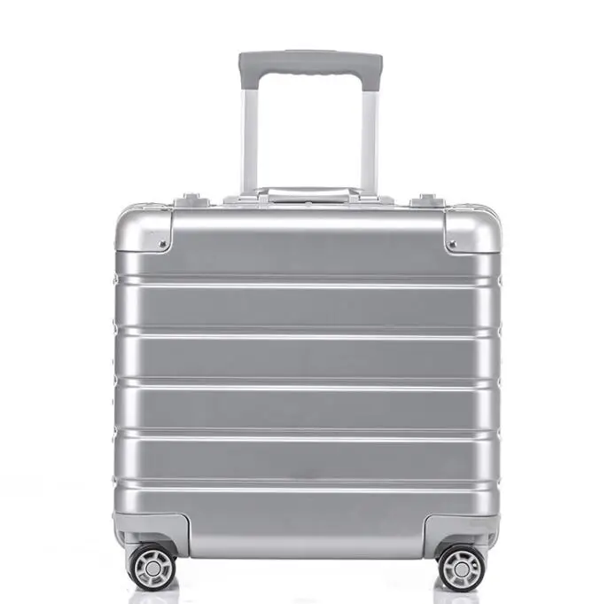 SILVER Travel tale 1" дюймовый алюминиевый каркас кабины ноутбук, масштабных дорожных чемоданов малого бизнеса ручной клади колеса - Цвет: SILVER