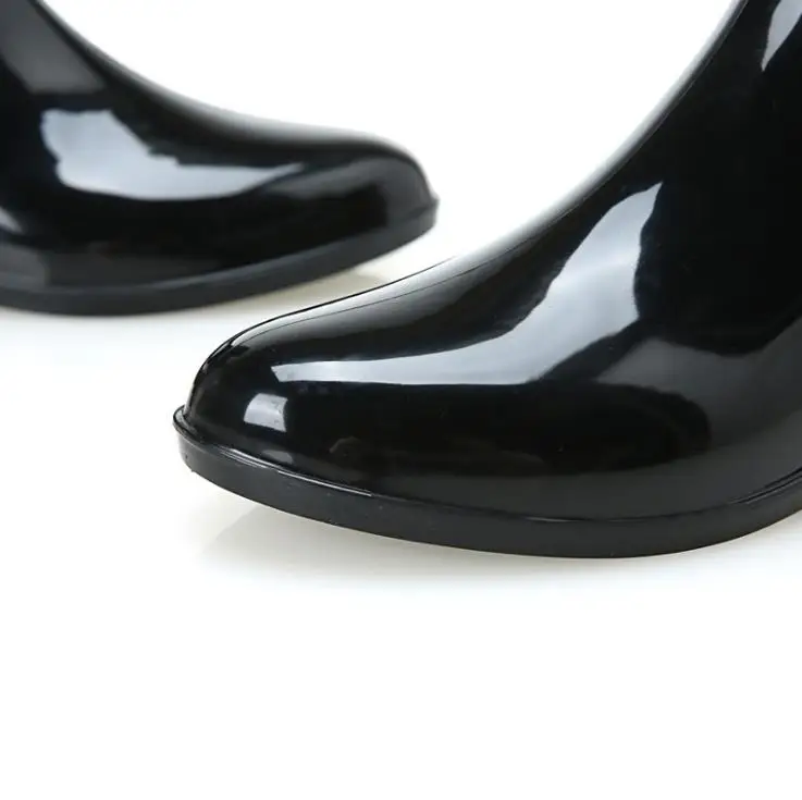 Новая Мода женские Короткие Лодыжки Wellie Веллингтон Резиновые Снег  Дождь Сапоги
