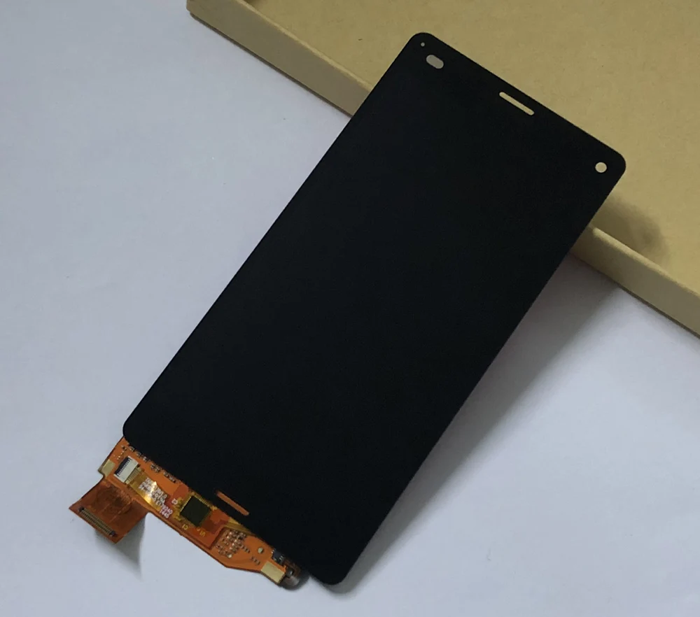 Протестировано для sony Z3 Compact Mini D5803 D5833 полный сенсорный экран дигитайзер сенсор стекло+ ЖК-дисплей монитор панель в сборе