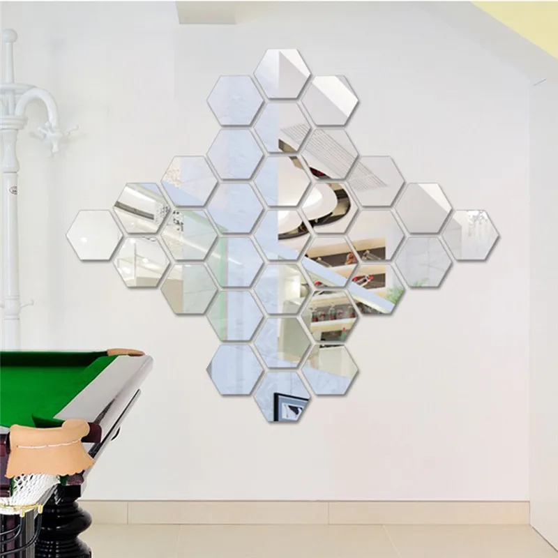 12 шт. акриловые зеркальные наклейки 8 см|mirror decor|room decorationwall sticker |