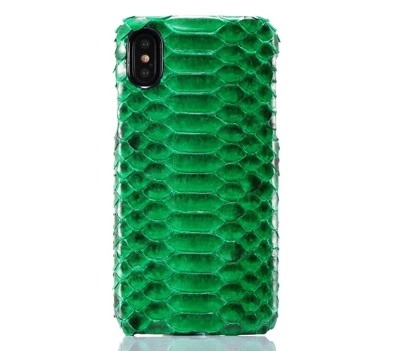 Solque роскошный 3D чехол для телефона из натуральной кожи питона s для iPhone X XS Max 10 из натуральной кожи ультра тонкий жесткий чехол со змеей