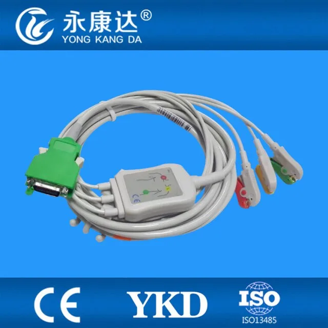 Nihon Kohden Life Scope N OPV 1500K три свинцовых кабеля ЭКГ IEC/Clip 20pins|scope scope|cable ecgcable iec |