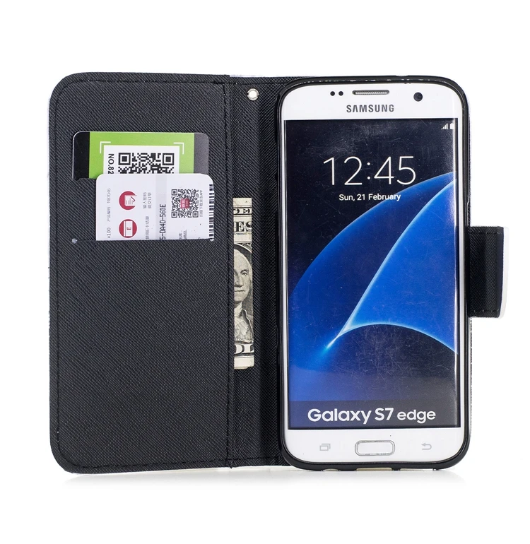 Для Etui samsung Galaxy S7 чехол S7 Edge Роскошный кожаный флип-кошелек чехол для Coque Galaxy S7 S 7 S7 Edge чехол Capinha корпус
