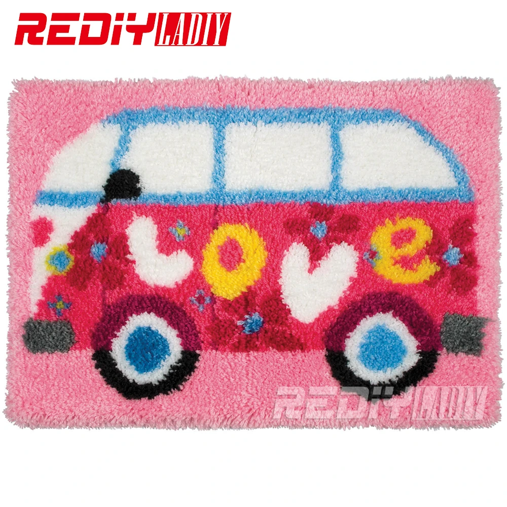 Набор ковровых покрытий с застежкой крючком необработанный вязаный ковер набор