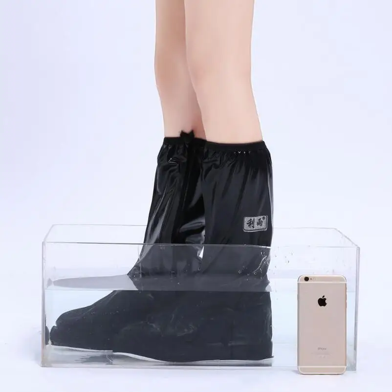 High Tube Shoe Cover Men Women Rainy Day Boots Waterproof Non-Slip Thick Wear-Resistant Travel Covers Fashion Rainproof Cases | Обувь