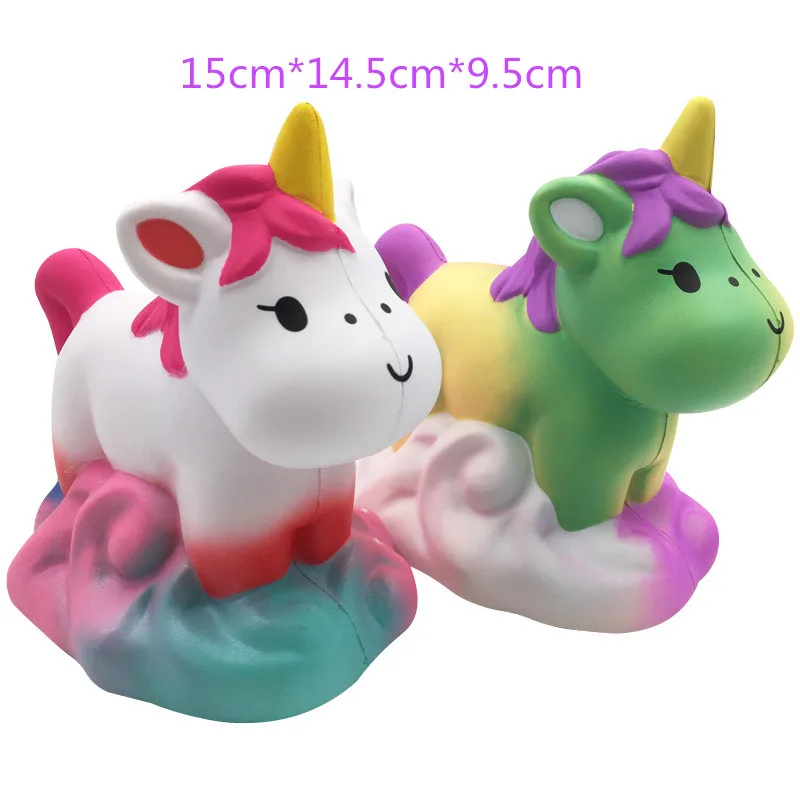 Пенополиуретан мягкий Jumbo Kawaii Единорог Мягкий торт мороженое кекс булочка медленно поднимающийся снятие стресса сжимает детские игрушки Рождественский подарок