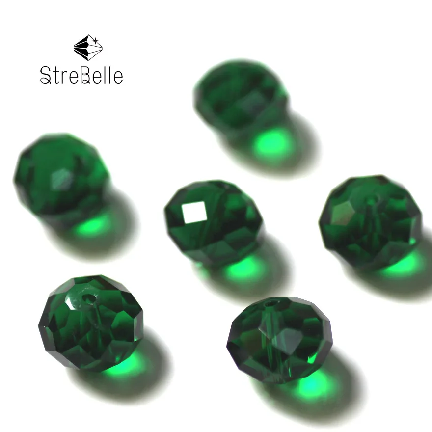 100 шт./лот 8x10 мм граненый кристалл разделитель Rondelle бусины для DIY ожерелье браслет