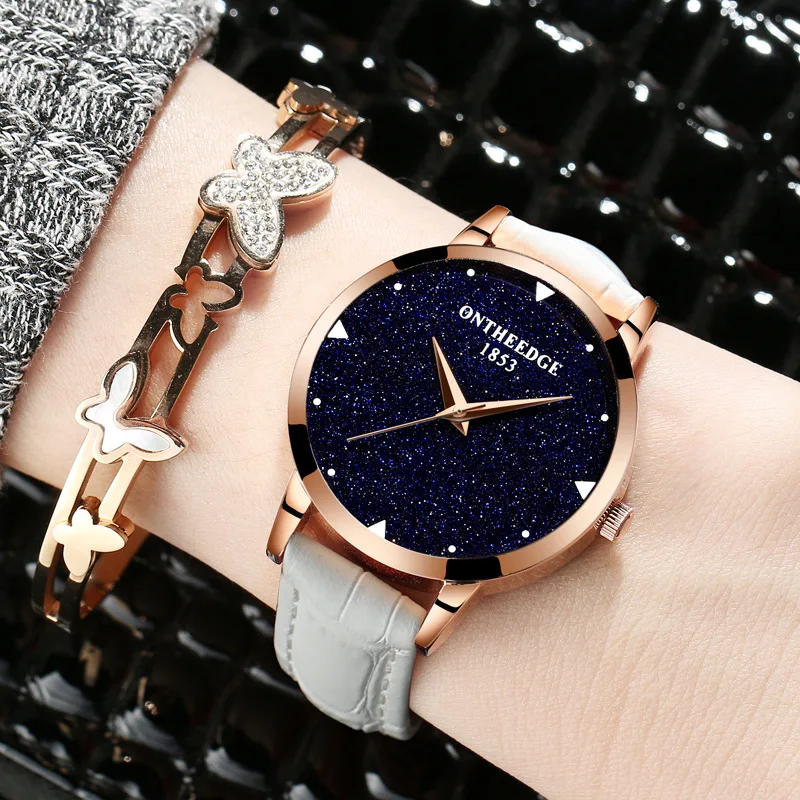 Женские наручные часы ONTHEEDGE роскошные брендовые кварцевые Relogio Feminino Montre Femme|montre