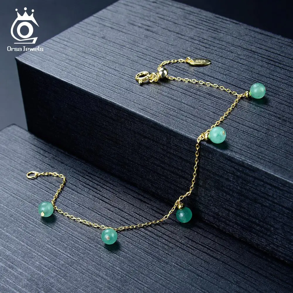 Женские браслеты из серебра ORSA JEWELS регулируемый браслет с бусинами красного и
