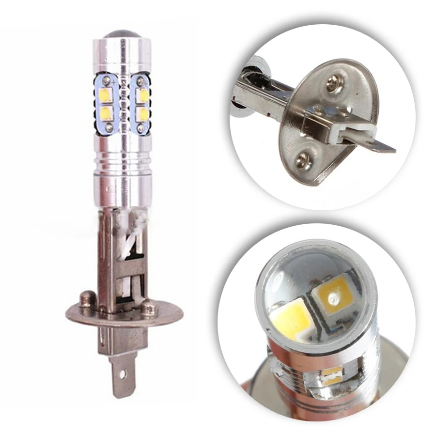 2 шт. H1 противотуманные фары/Дальний свет синий 8000K HID цвет 12V 50W 10 SMD LED|Передние