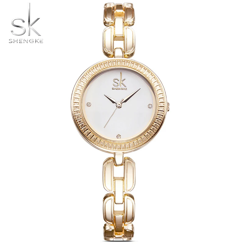 Sk/Новая мода Женское запястье Часы бренд дамы серебряный браслет Arc Дело