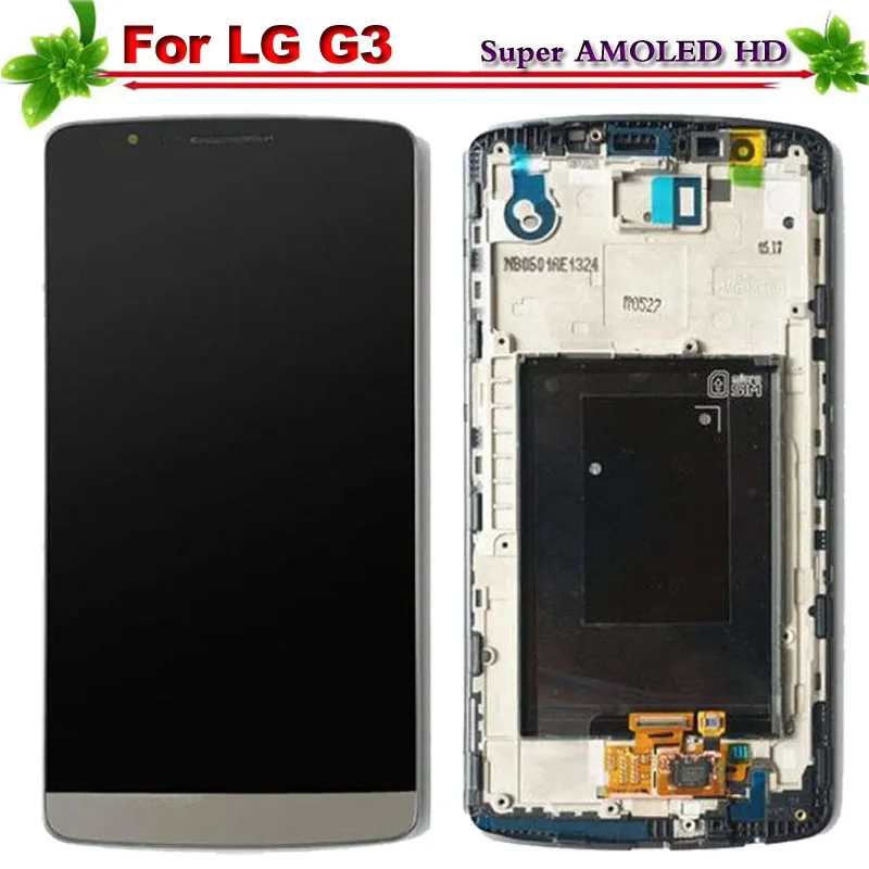 5 &quotSuper Amoled для LG G3 D850 D851 D855 ЖК дисплей Дисплей с рамкой Сенсорный экран дигитайзер