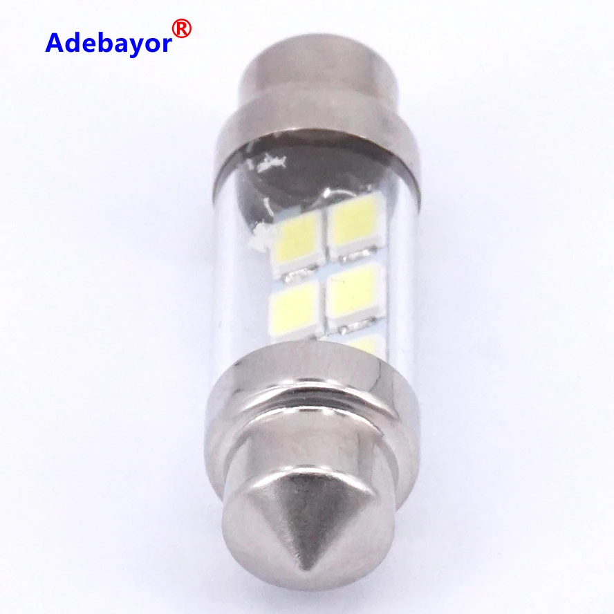 10X 36 мм 6 SMD 1210 светодиодная Автомобильная гирлянда для салона купольная лампа