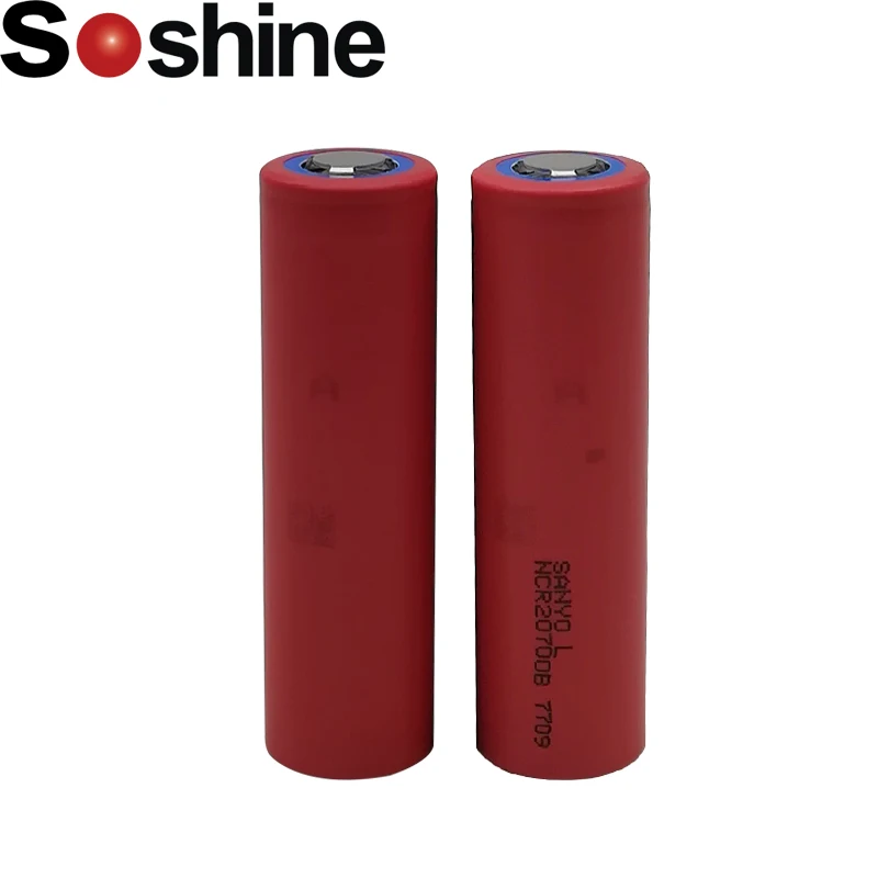 Soshine 18650 NCR20700B 4250mAh 3,7 V литий-ионная аккумуляторная батарея с предохранительным клапаном для светодиодный фонарик/велосипедная лампа