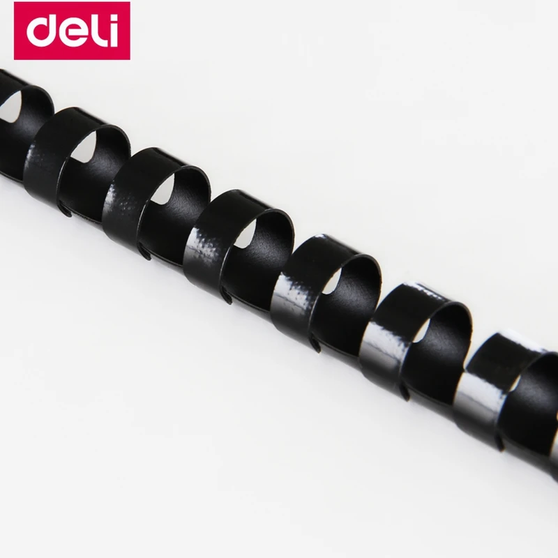 Deli 3834 ПВХ переплет фартуки 21 кольца 8 мм x 300 A4 документы расческа связывающая