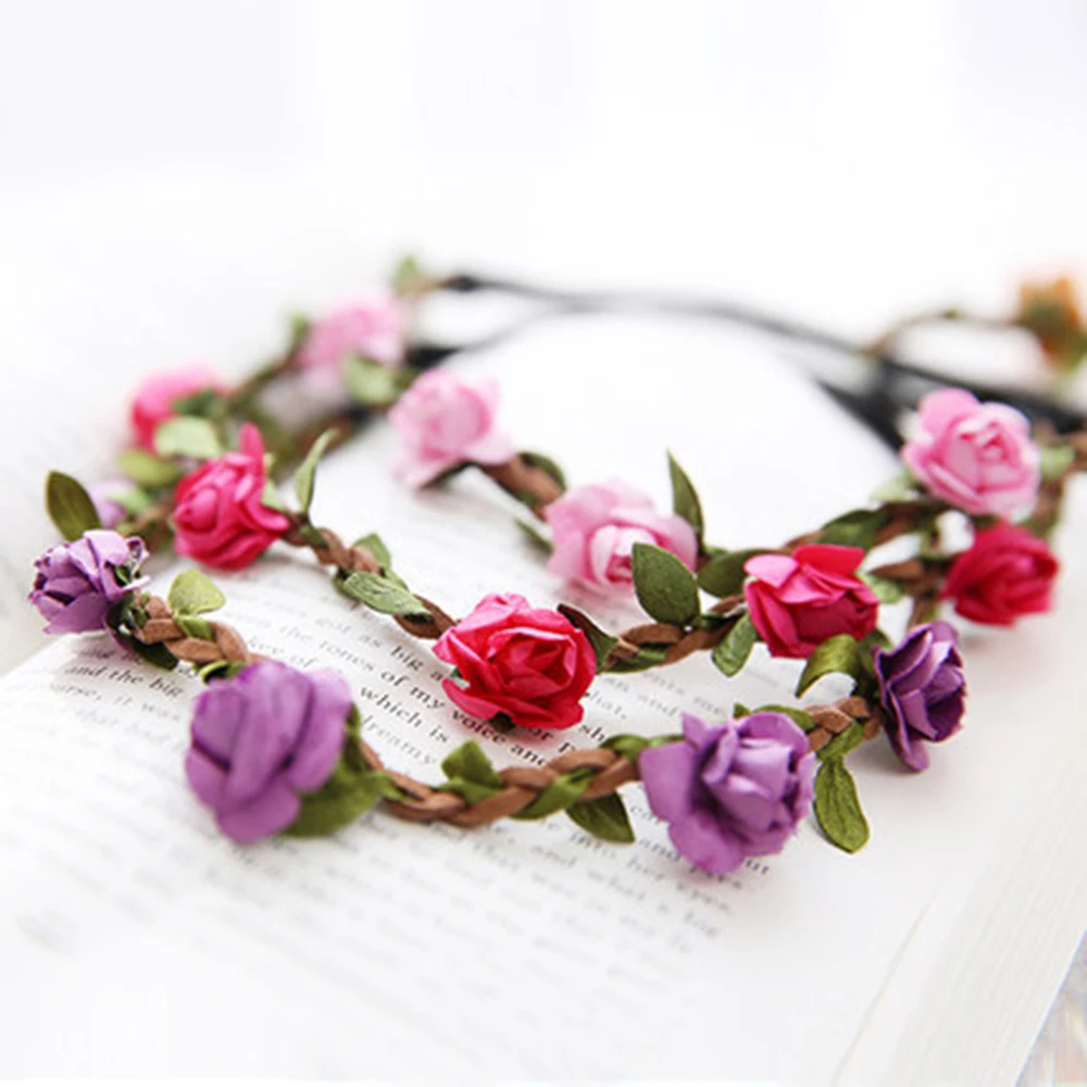 5 шт./лот красивое невесты оголовье с цветком в богемном стиле женская голова