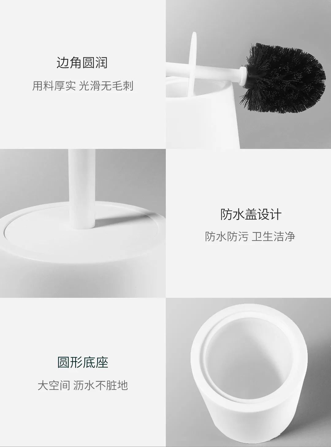 Xiaomi Mijia прочный держатель туалетной щетки для туалетной щетки и кронштейн набор ванная комната туалет очиститель для туалета инструмент Туалетная белая кисть