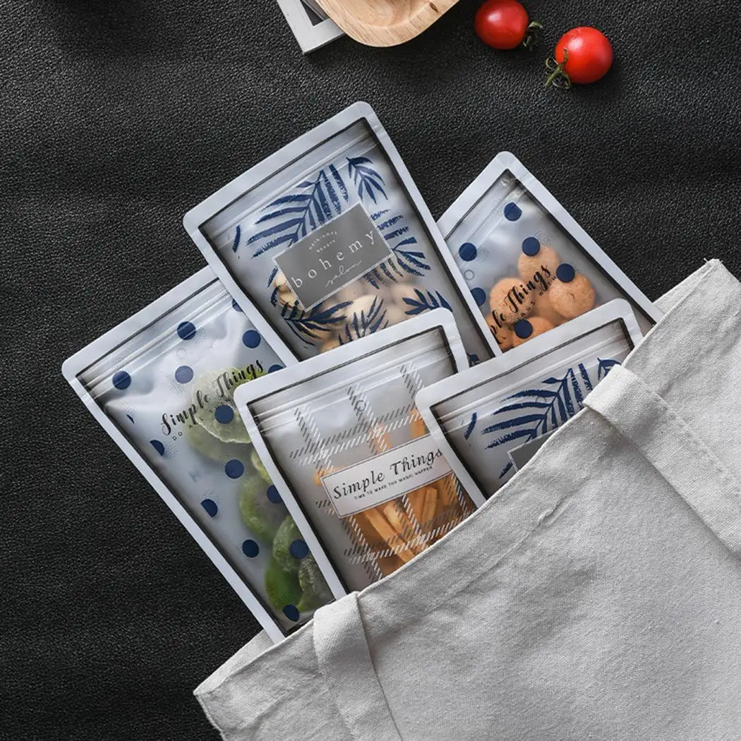 4 шт мешки для еды самозапаивающиеся прозрачные упаковки пищевых продуктов