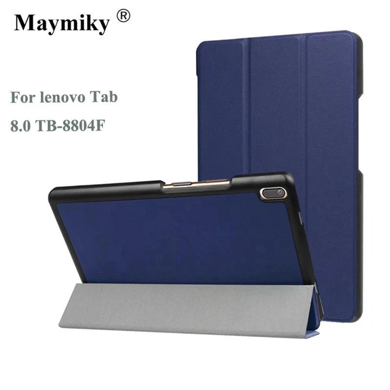 Тонкий Магнитный чехол из искусственной кожи для lenovo tab 4 8 Plus TB-8704x TB-8704F чехол для планшета Для lenovo tab 4 8 plus Чехол+ пленка+ ручка