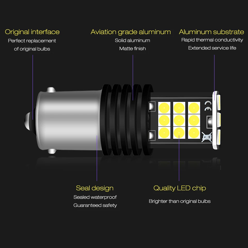 Автомобильный задний фонарь LDRIVE 1156 LED Canbus BA15S/P21W BAU15S/PY21W T15/W16W T20/W21W 3030 SMD стоп-сигнал