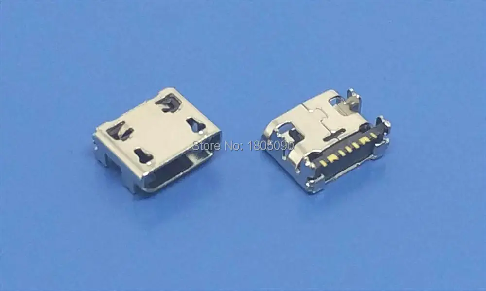 Разъем Mini micro USB 10 шт. разъем питания 7 контактов DIP4 без завивки для разъема Micro
