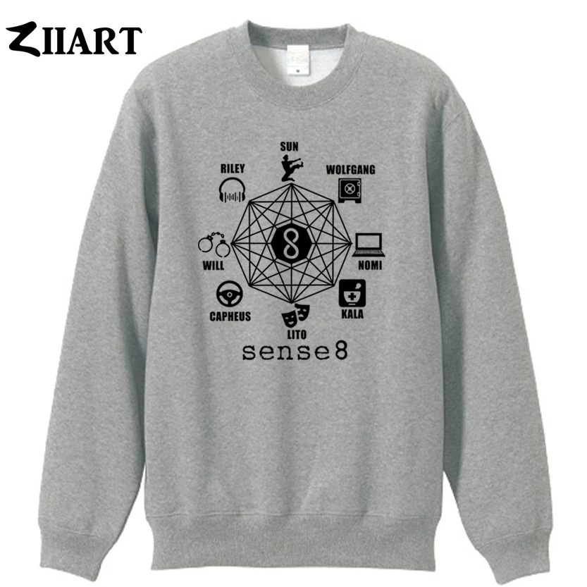 Sense 8 riley sun wolfgang nomi kala lito capheus will couple clothes girls woman cotton autumn winter fleece Sweatshirt | Женская