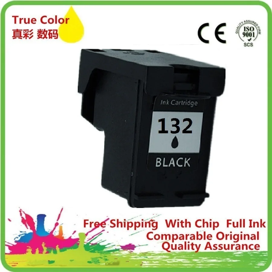 Черные чернила картридж для принтера тонер 132 XL 132XL HP132 HP132XL OFFICEJET 6208 6210 6213 6215 7205 7208