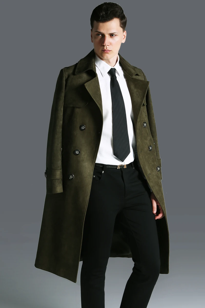 

Windbreaker Jacket Men New arrival Winter Coat Casual Double Breasted Mens Overcoat large plus size S M L XL 2XL 3XL 4XL 5XL 6XL