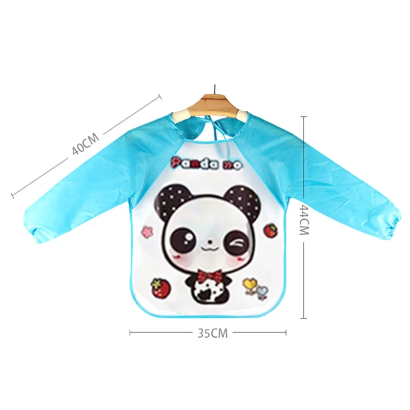 Baby Bibs Burp Children Cartoon Drawing Eating Feeding cloths Waterproof Long Sleeve Infant Newborn Bib Apron Saliva Towel |